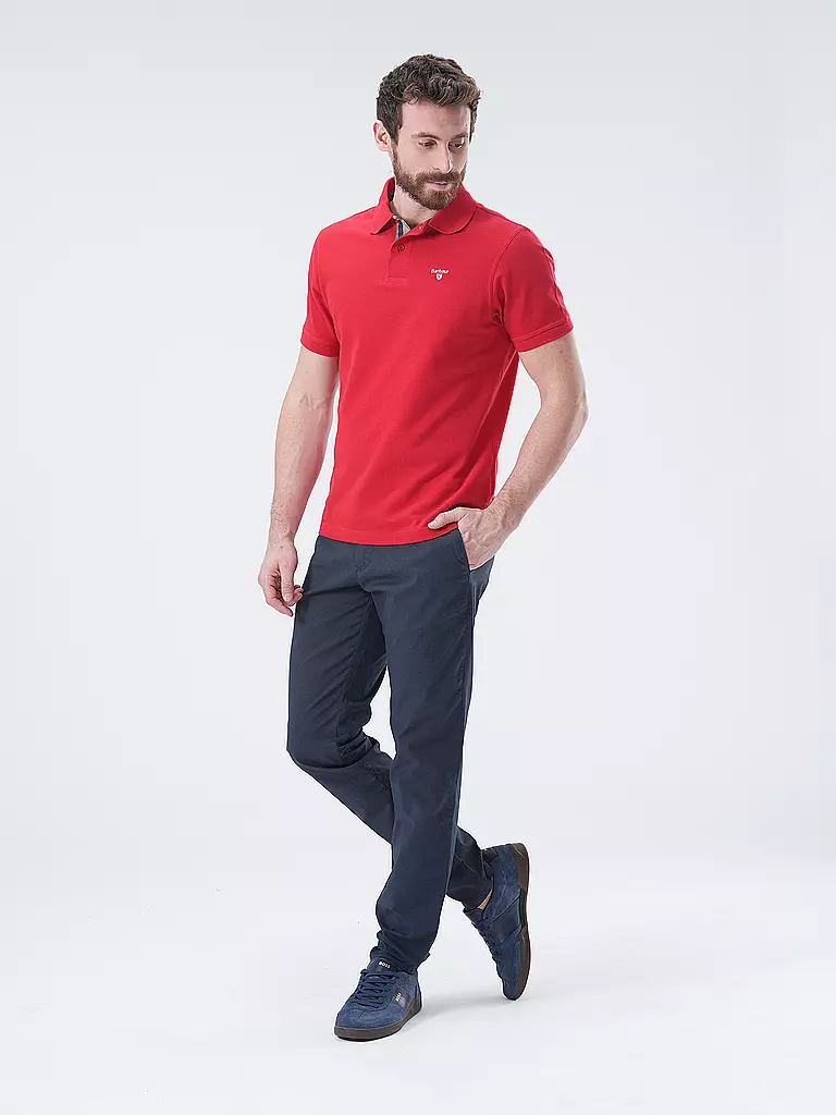 BARBOUR Poloshirt Regular Fit rot