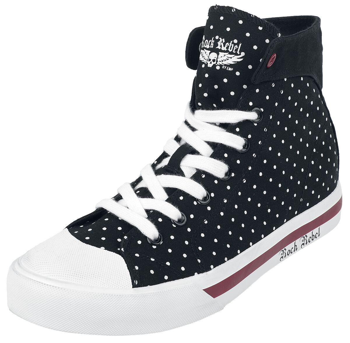 Baskets à Pois | Rock Rebel by EMP Baskets hautes