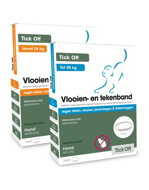 Tick Off Vlooien- En Tekenband Tot 25 Kg - Anti tekenmiddel - 60 cm < 25 Kg