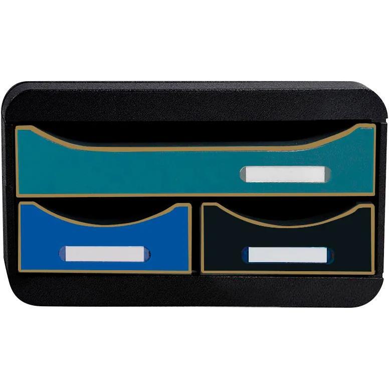 Module de classement Small Box 3 tiroirs Neo Deco - Couleurs assorties