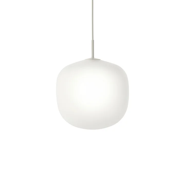 Muuto - Rime Pendelleuchte Ø 37 cm, opal / grau