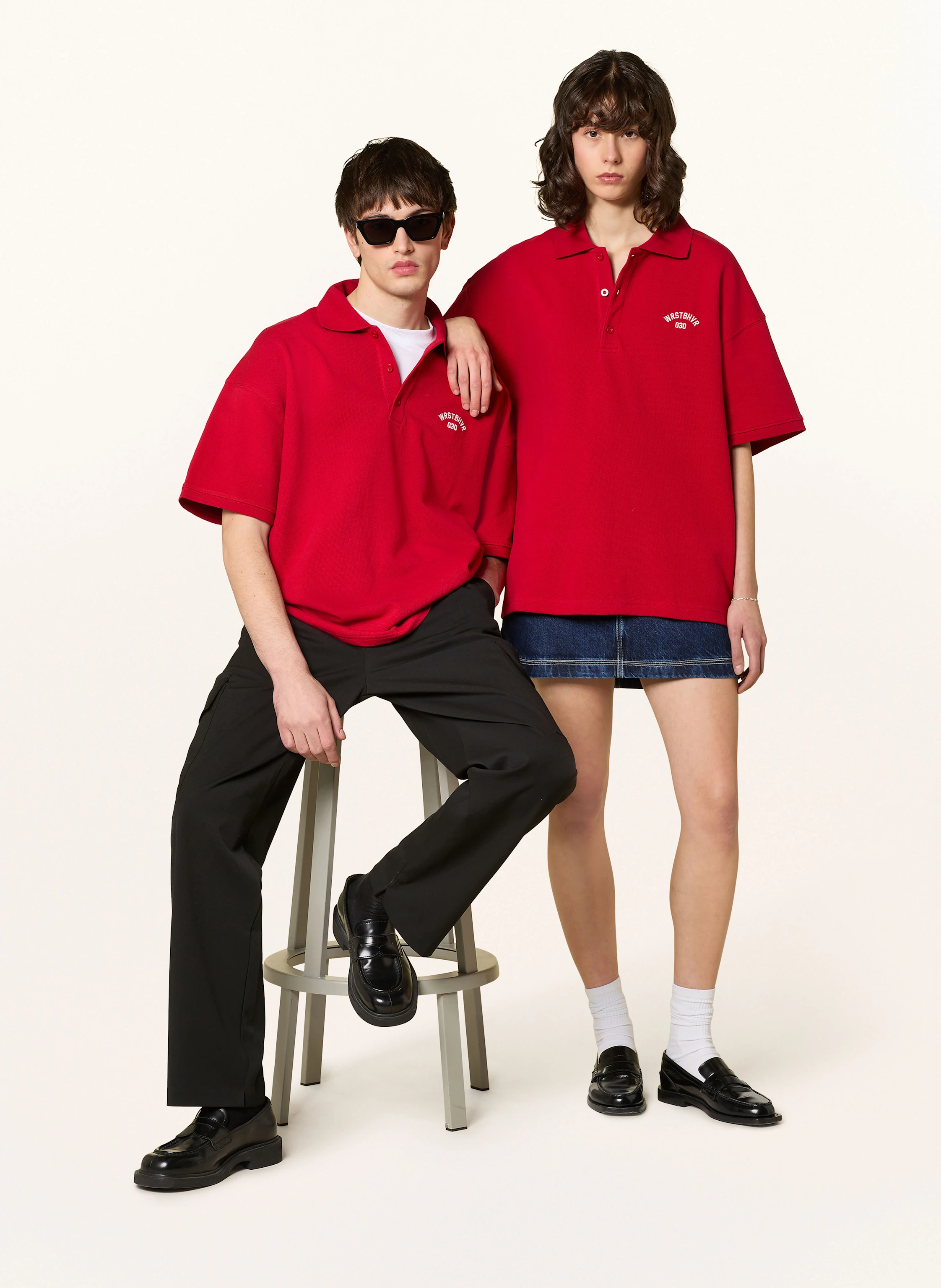 WRSTBHVR Piqué-Poloshirt JARO Wide Fit