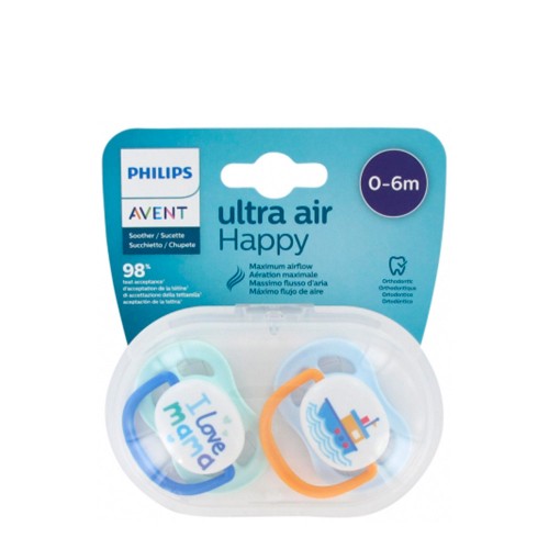 Philips Avent Ultra Air Happy Chupeta Mama e Barco 0-6m Duo