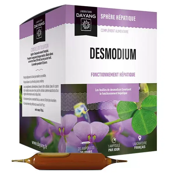 Dayang Desmodium Orgânico 20 ampolas