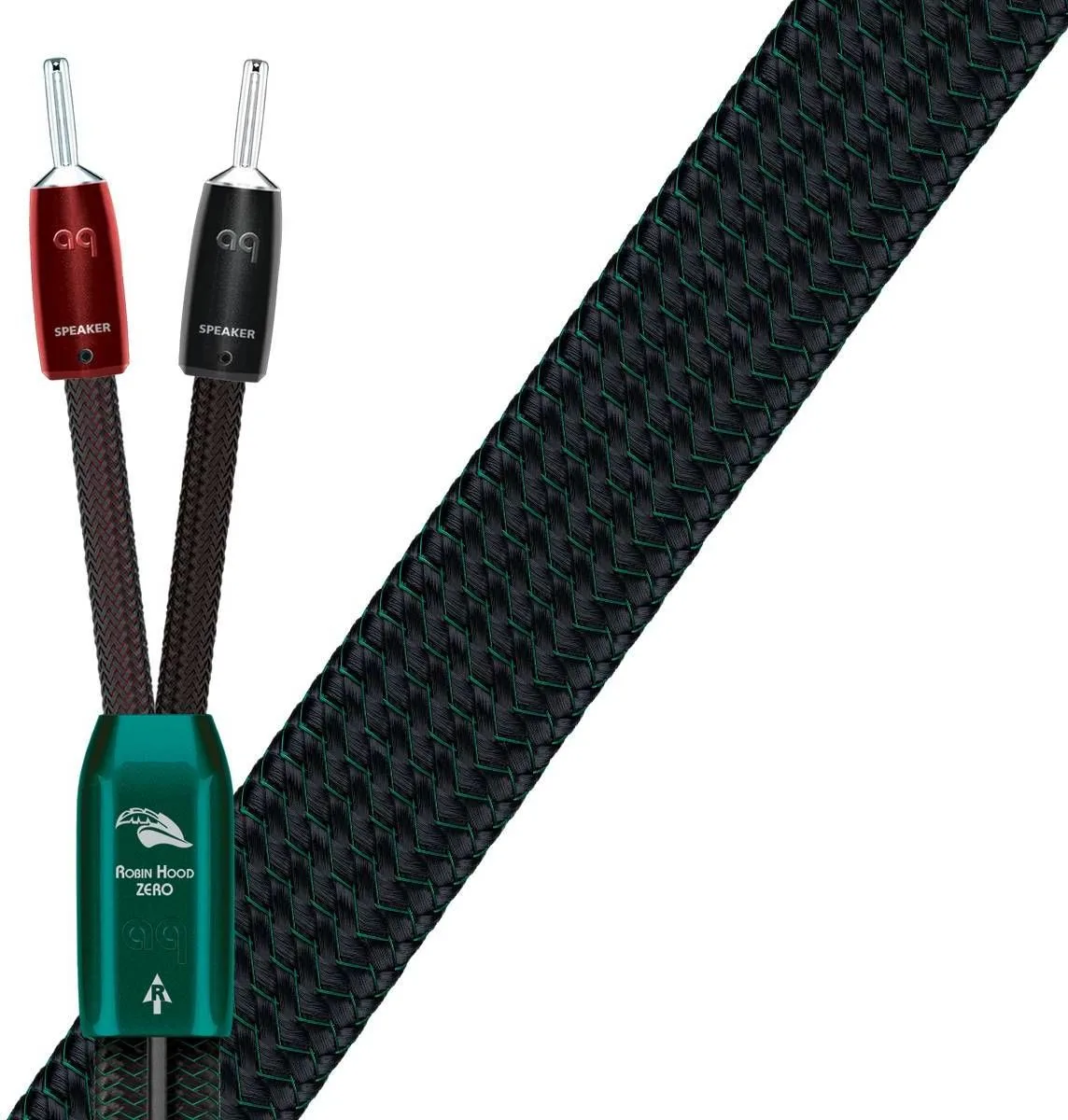 Audioquest Robin Hood Zero Banane (2 x 1,5 m) Câbles d'enceintes prémontés