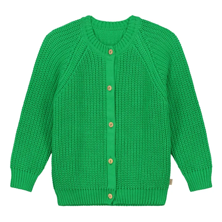 Yuki Cardigan Raglan Coton Bio | Vert