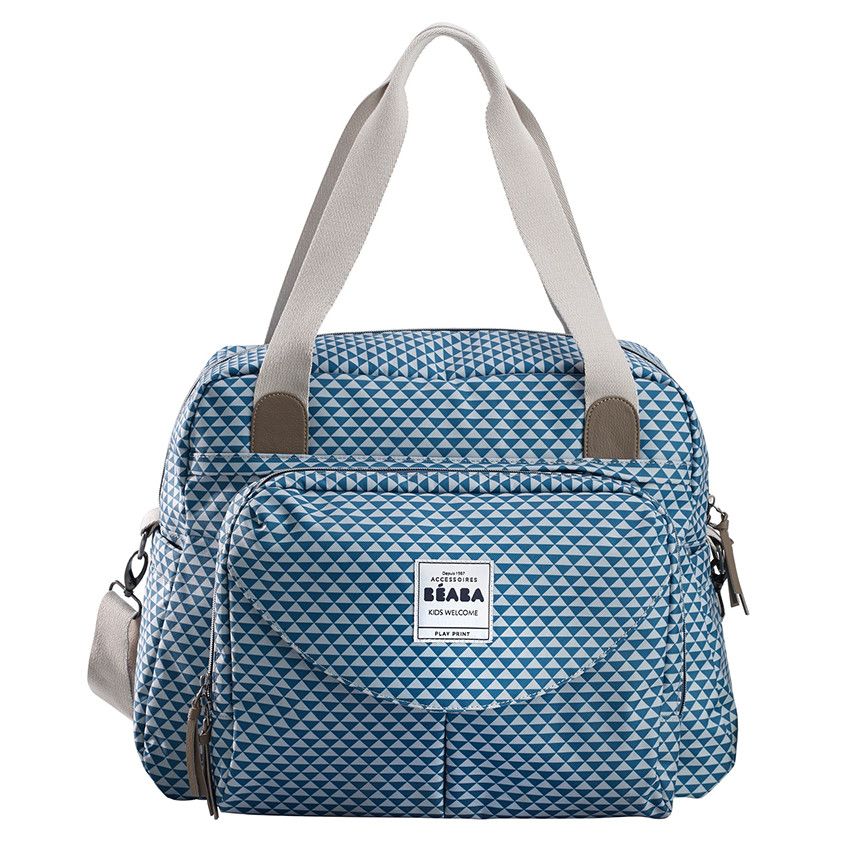 Sac à langer Genève II Play Print - Bleu - Doré