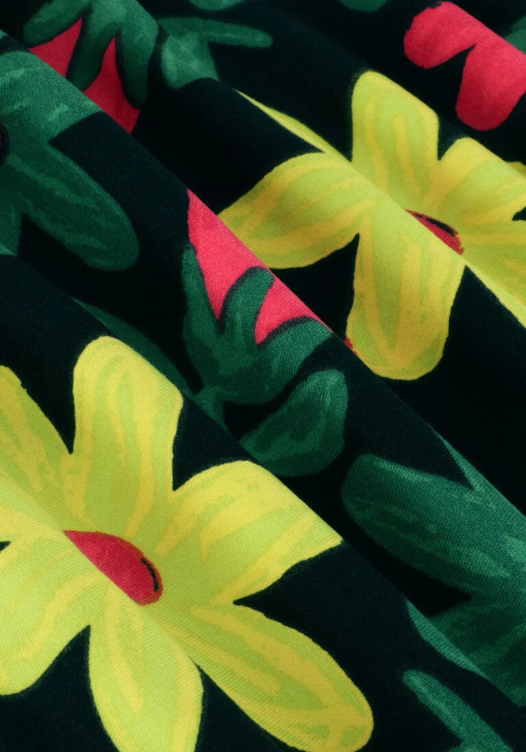 COLOURFUL REBEL multi colourful rebel  neyo big flower peached turtleneck top