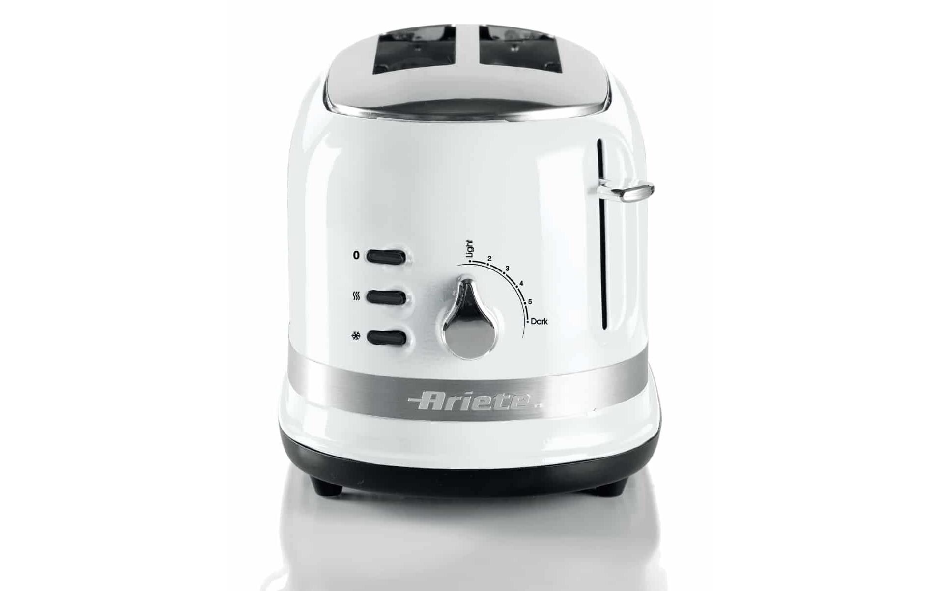 Toaster MODERNA WeissKlassischer Toaster mit Klemmen