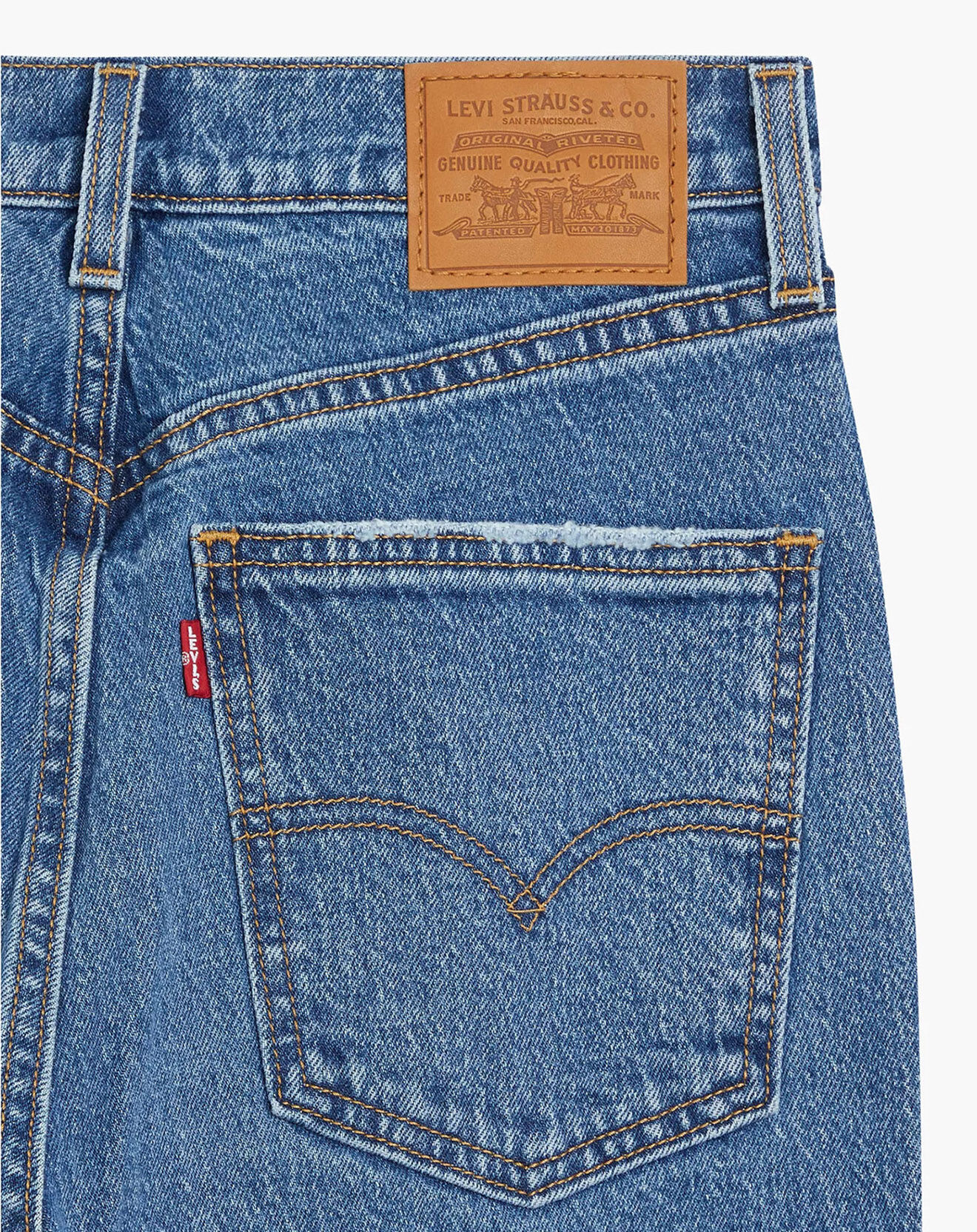 Levi's® Jean high slim straight 70's bleu