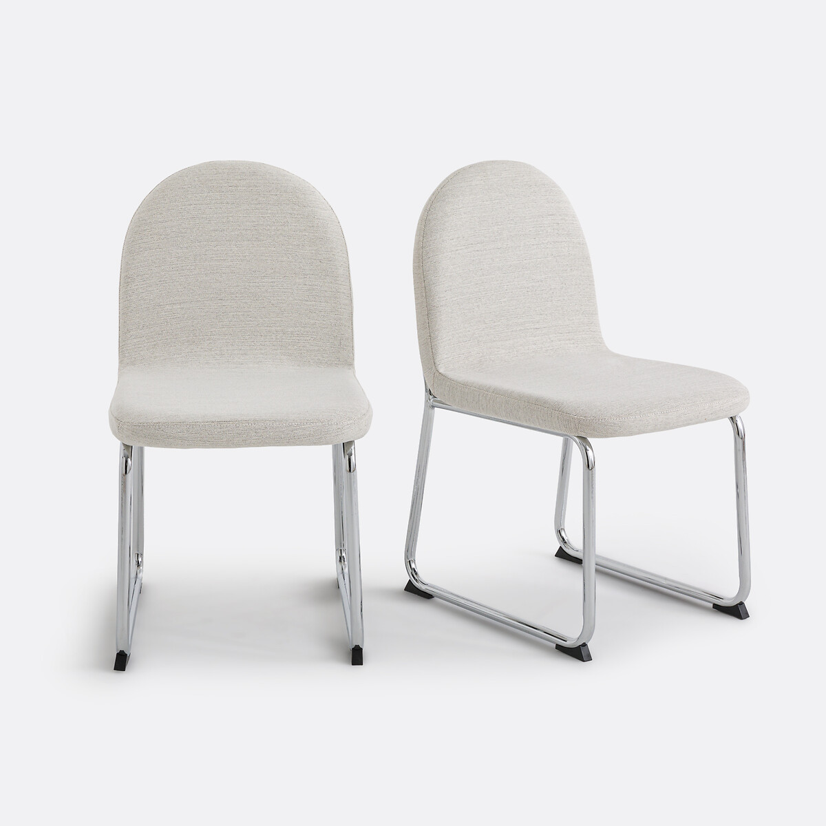 LA REDOUTE INTERIEURS<br>Conjunto de 2 cadeiras, pés cromados, Marsso