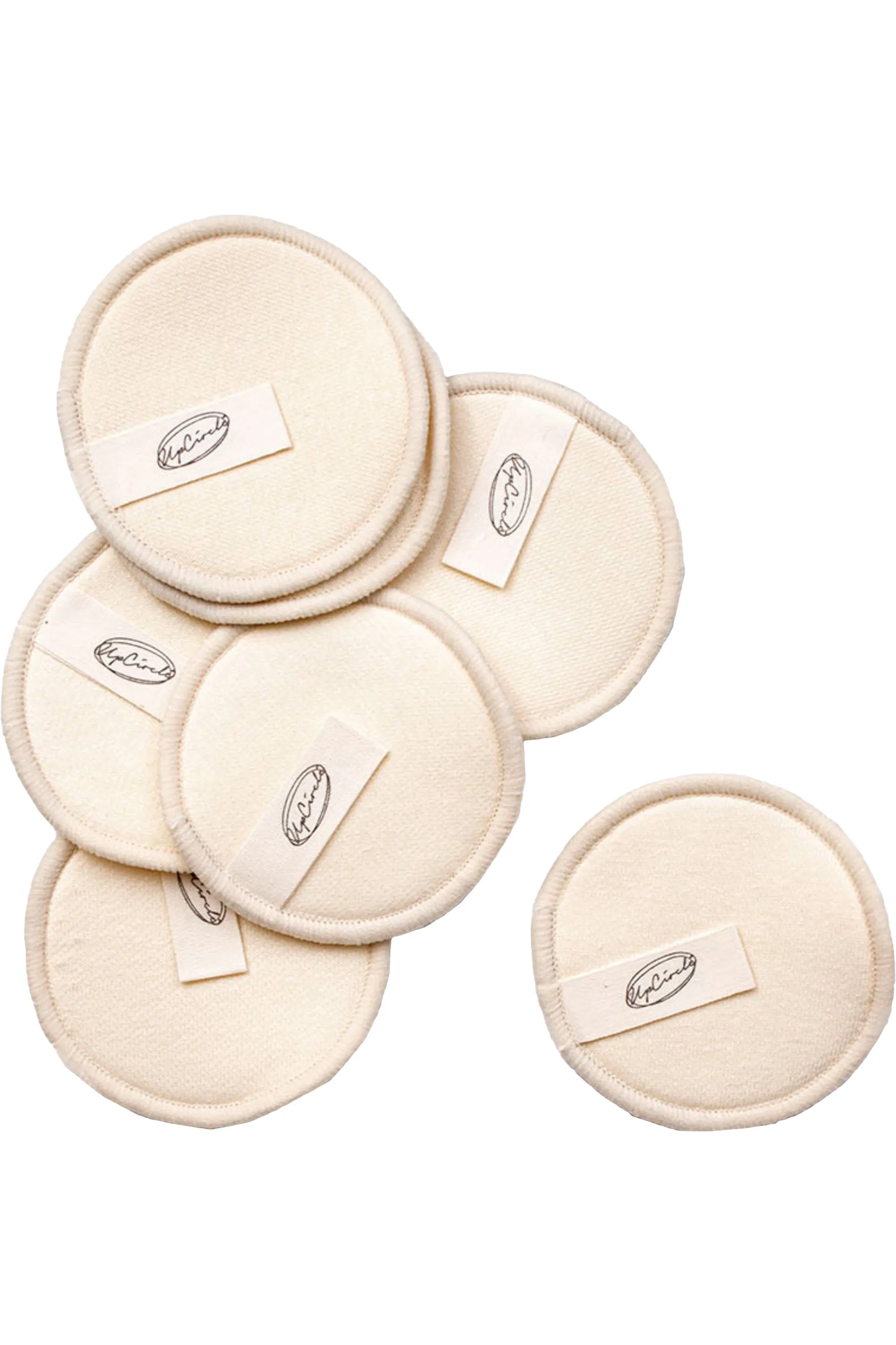 UpCircle 7 cotons démaquillants en chanvre + sachet de lavage