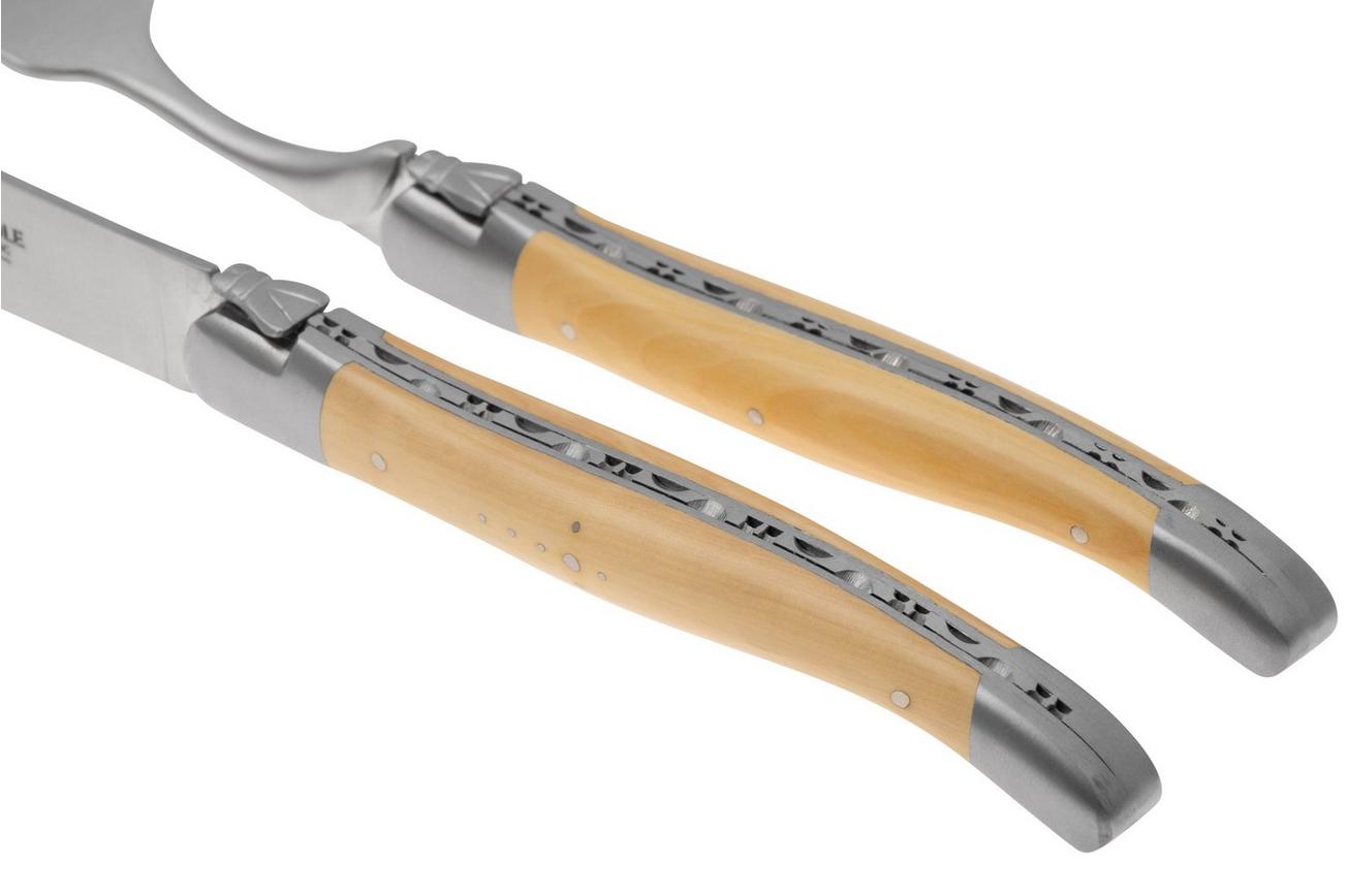 Laguiole en Aubrac CCF99BIIHL, 4-delige bestekset, buxushout