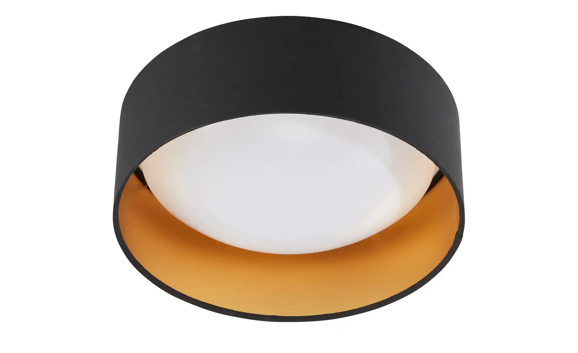 KHG LED-Deckenleuchte, 1-flammig, schwarz/goldfarben