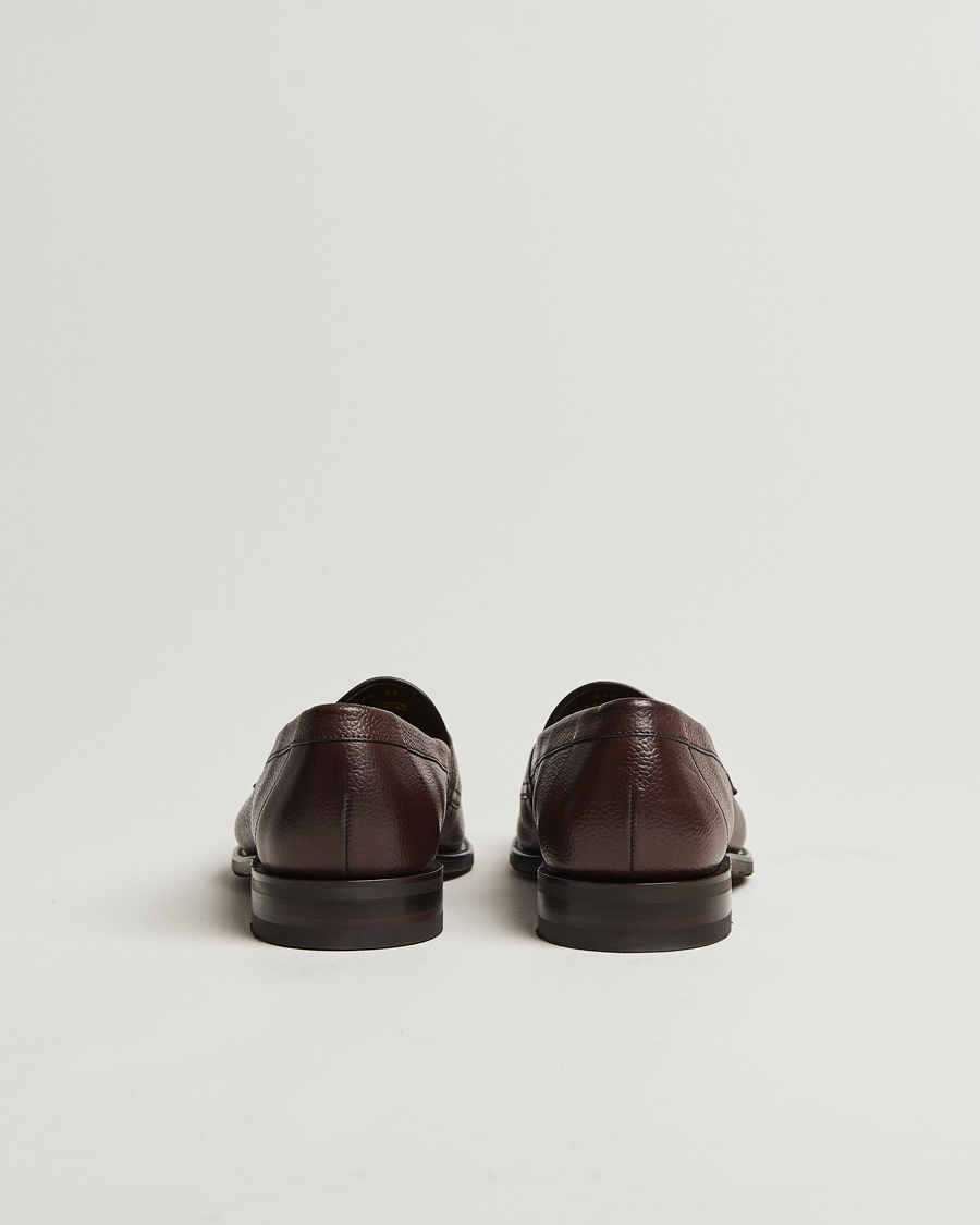 Loake 1880 Imperial Grained Penny Loafer Dark Brown