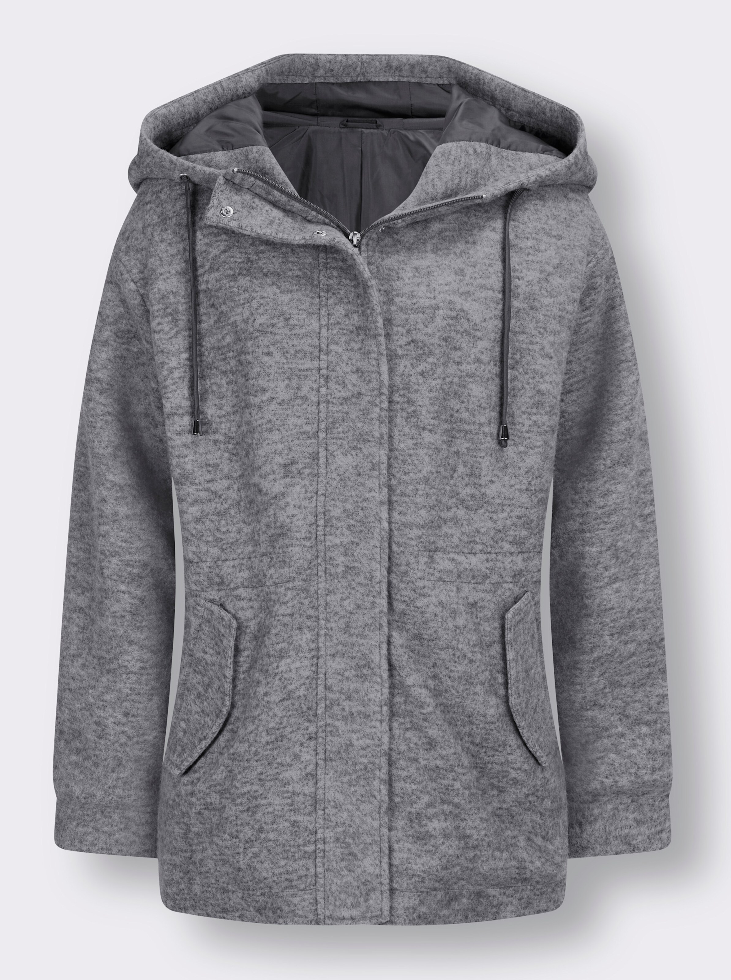 Jacke in Strickfleece-Qualität