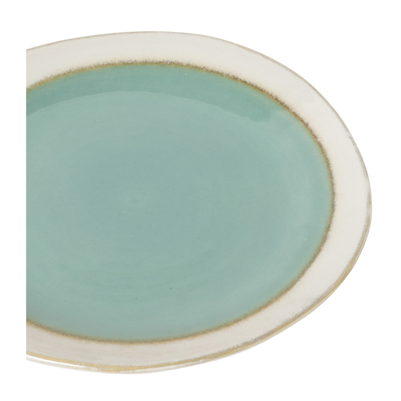 Ontbijtbord Roots - turquoise - ø22x2.5 cm