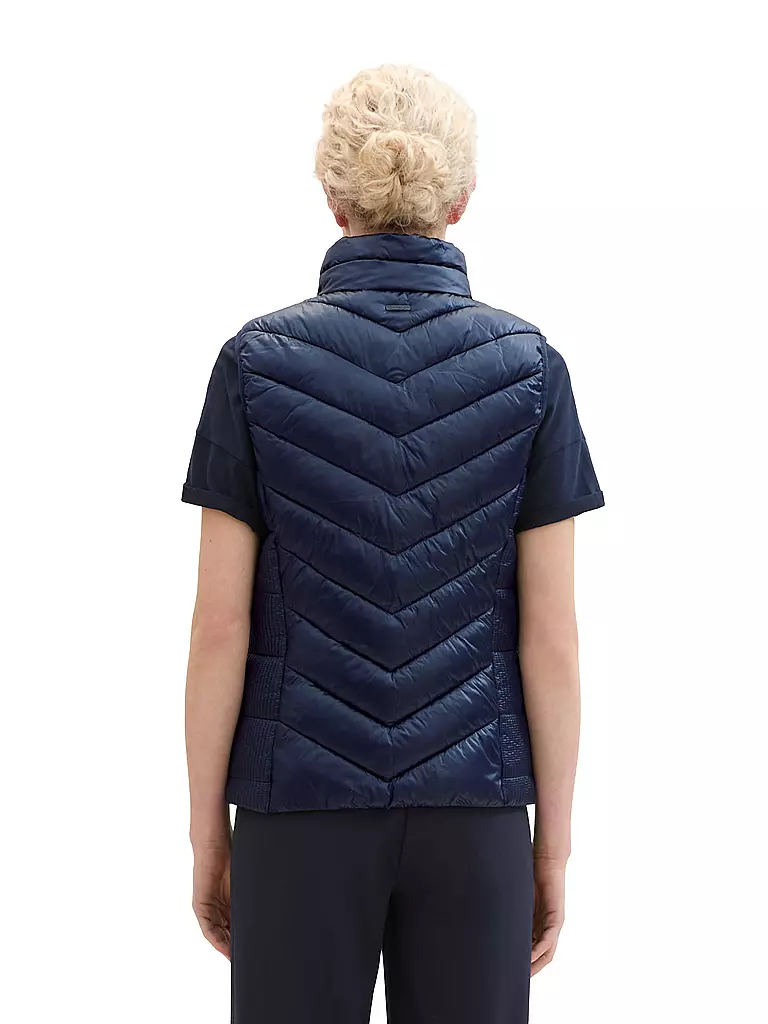 TOM TAILOR Steppgilet blau