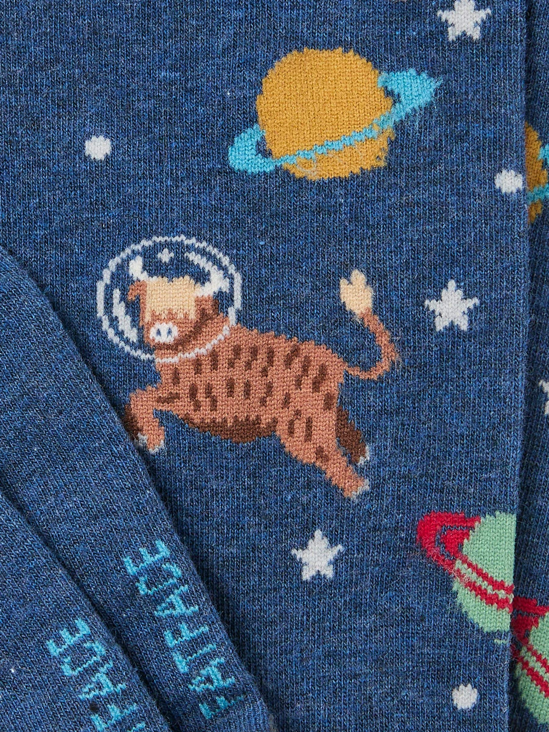 FatFace Space Cow Socks