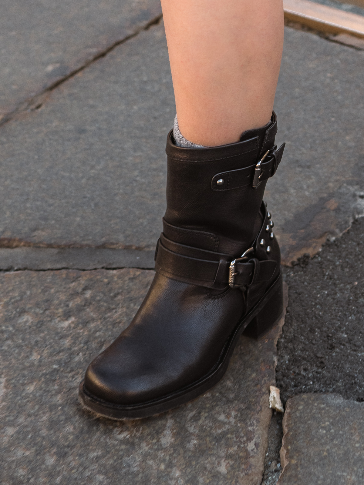Camperos Low Bikerboot Black - Trapes Sko