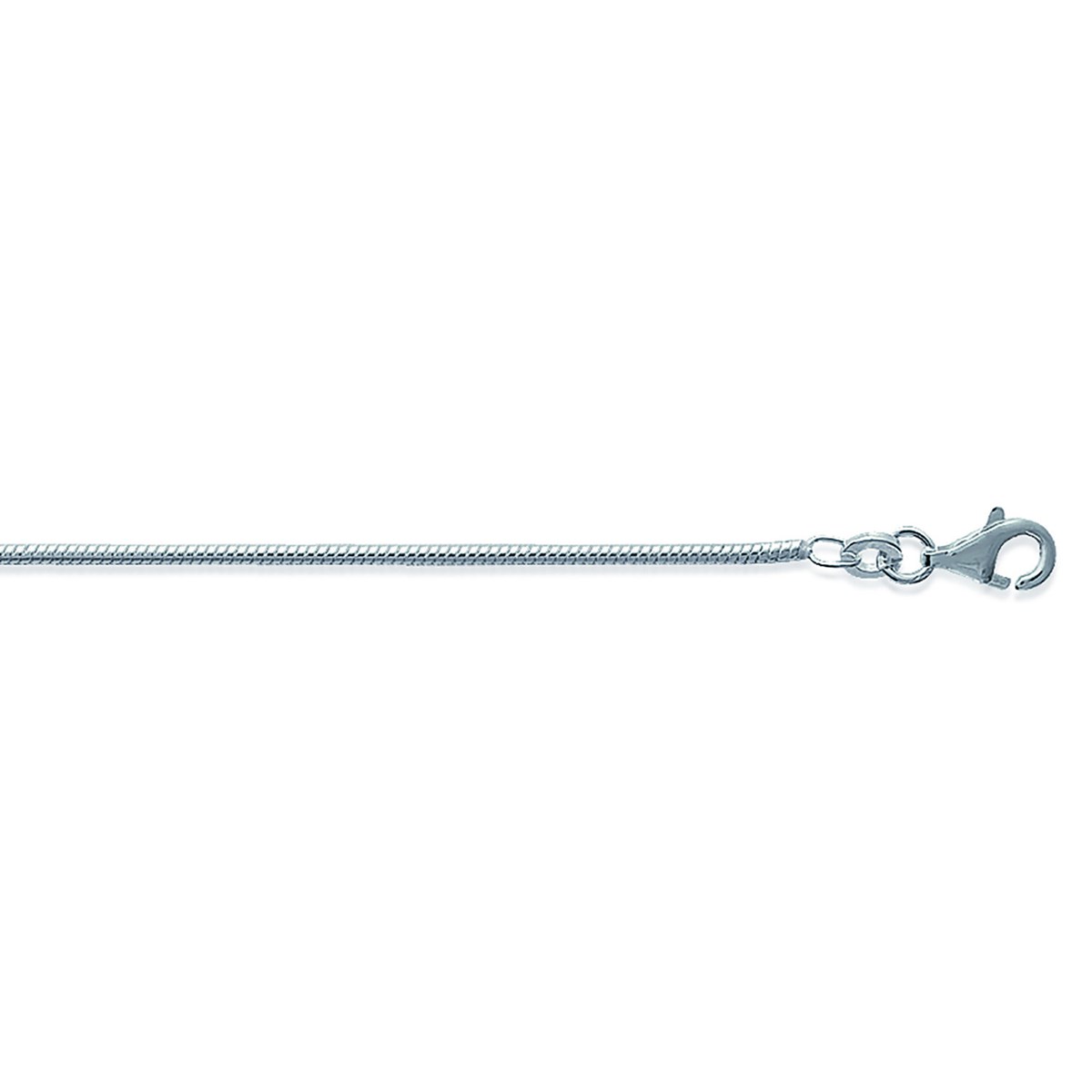 Chaine Brillaxis maille serpent argent 45 cm