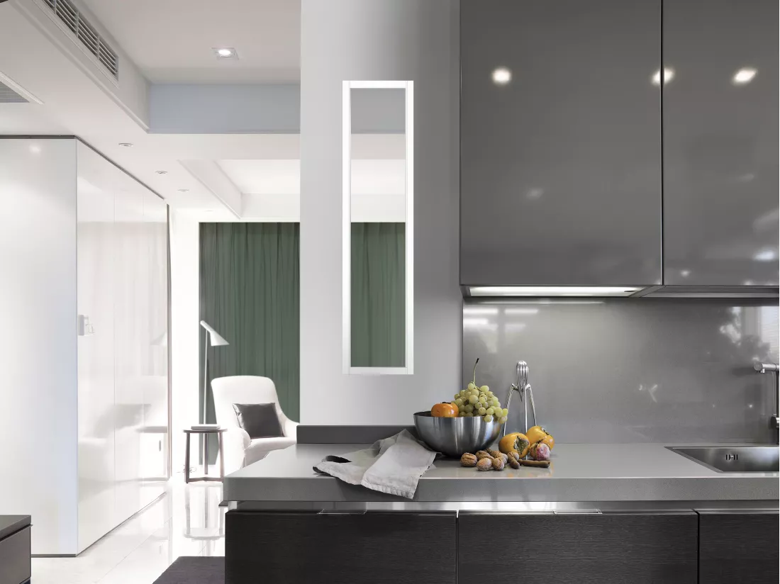 Verrière atelier en aluminium thermolaqué - 30x130 cm - Blanc - BAYVIEW