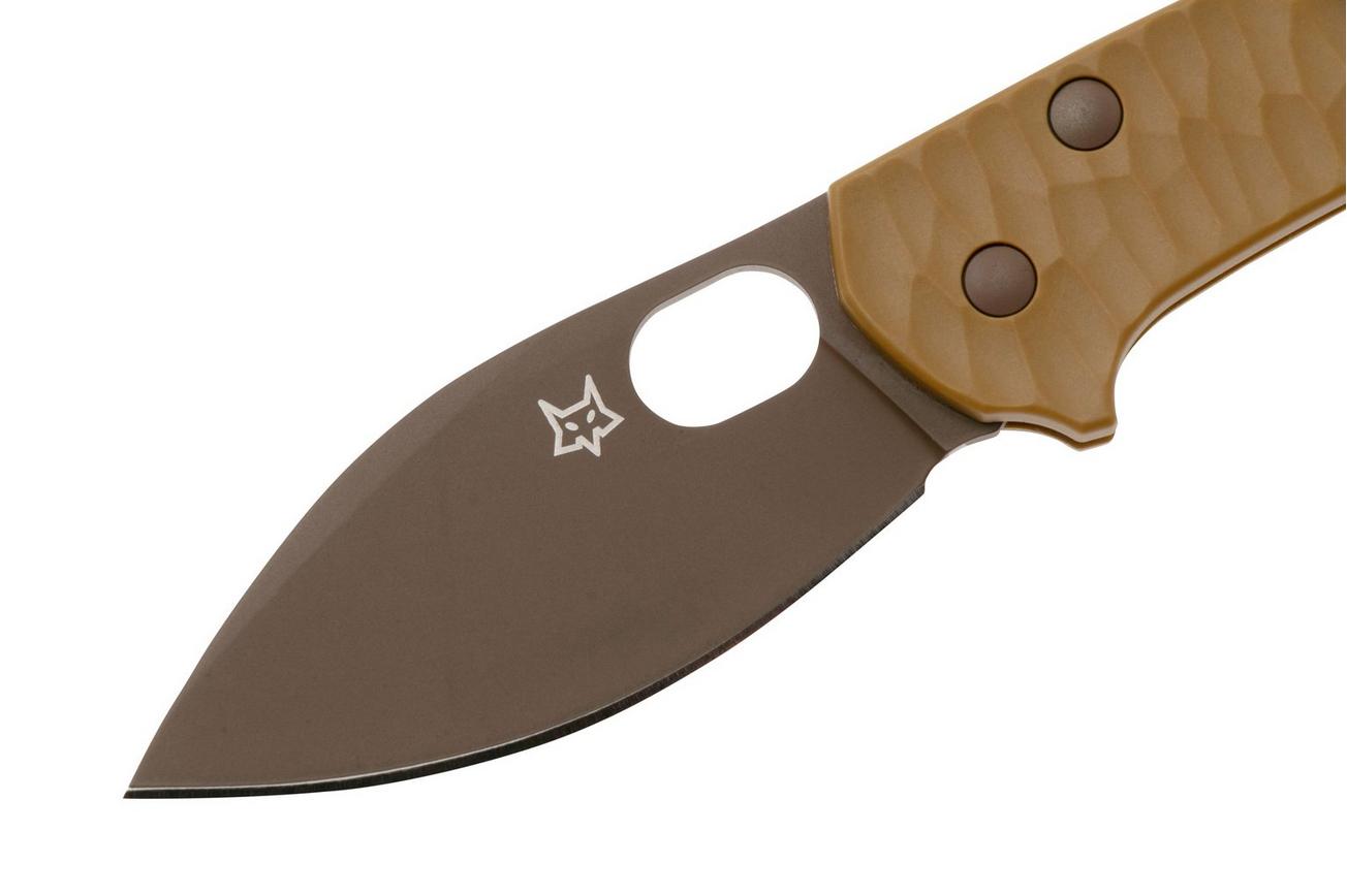 Fox Knives Zero 2.0 Desert Warrior FX-311-CT Coyote FRN, Top Shield Coyote Blade zakmes, Jens Ansø design