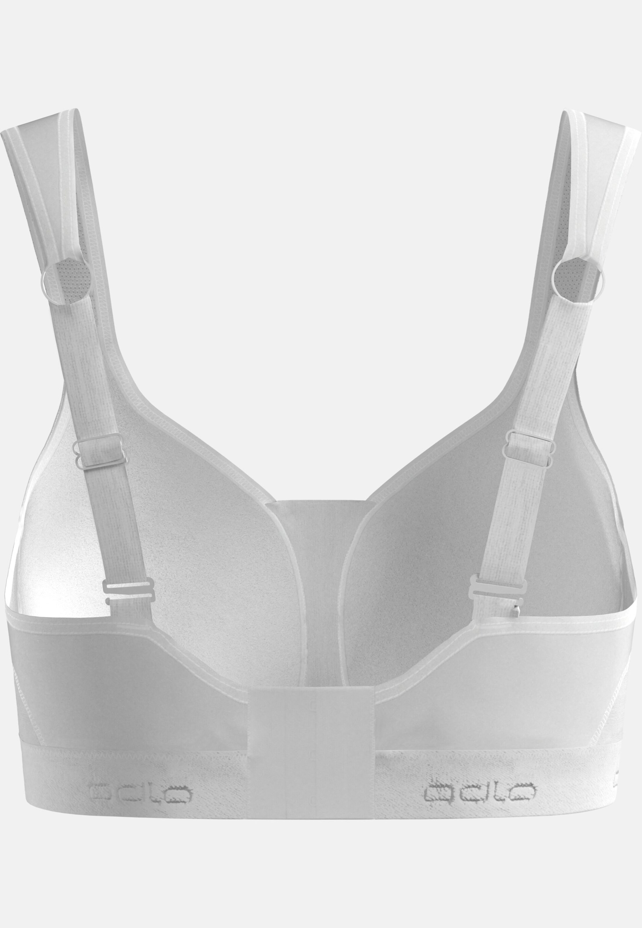 Gepolsterter Damen high Sport-BH in white