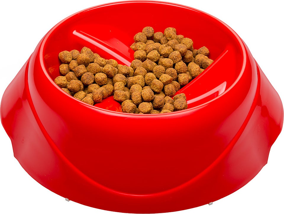 Ferplast hondenvoerbak Magnus Slow small rood 21,7 x 20,5 x 10 cm