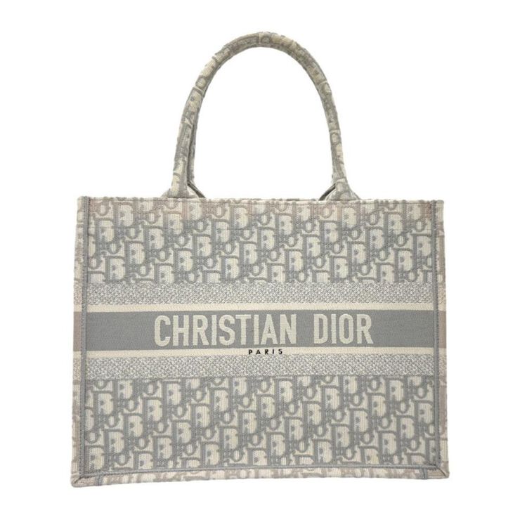 Dior Vintage Dior Book Tote Grey