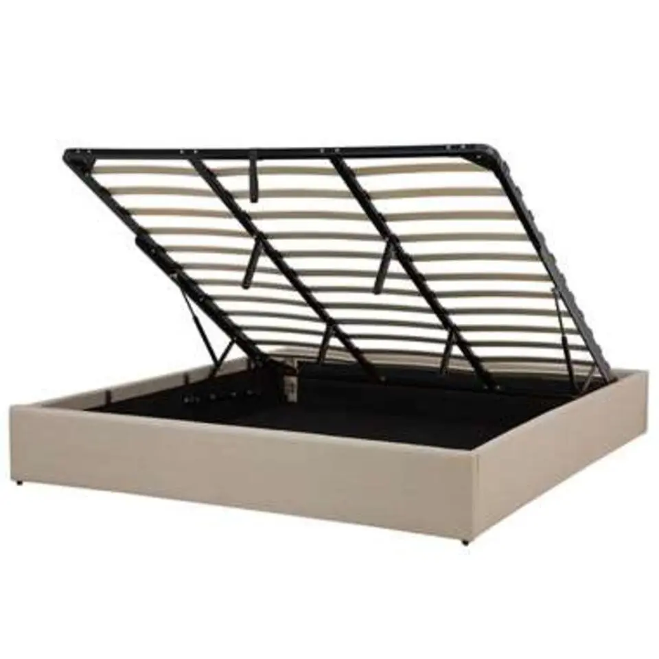 DINAN - Tweepersoonsbed - Beige - 180 x 200 cm - Polyester