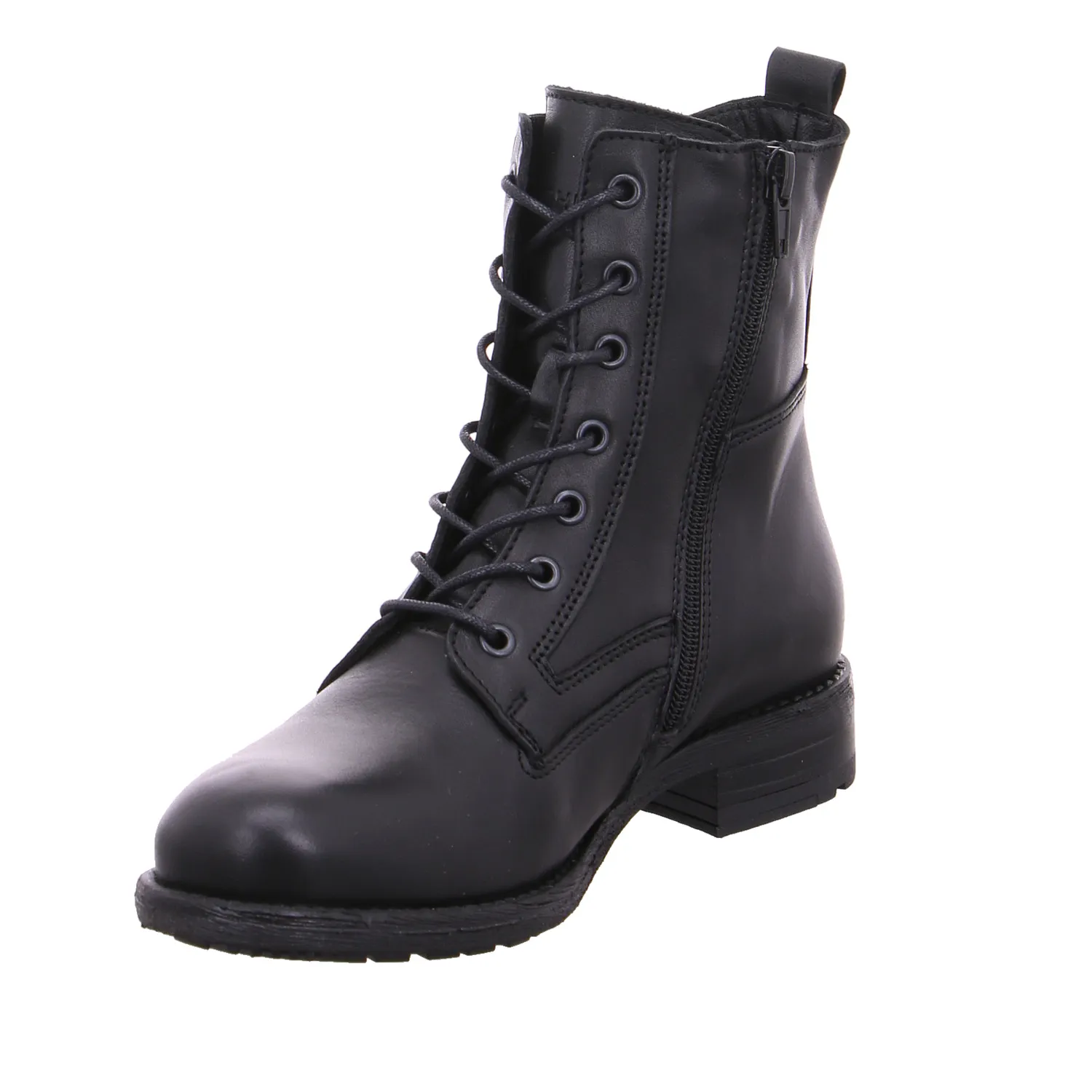 SCHUHENGEL Boot Schwarz Leder