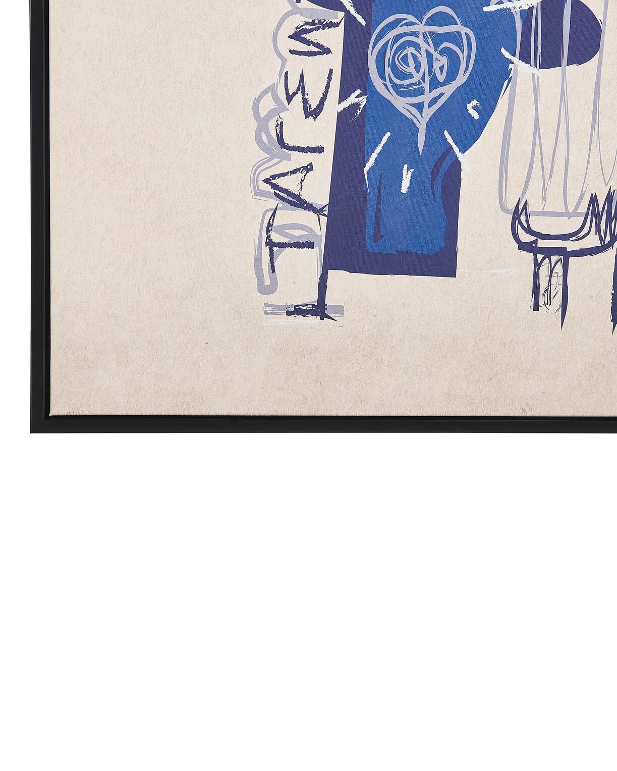 Canvas TREPPIO Abstract motief 63 x 99 cm Blauw