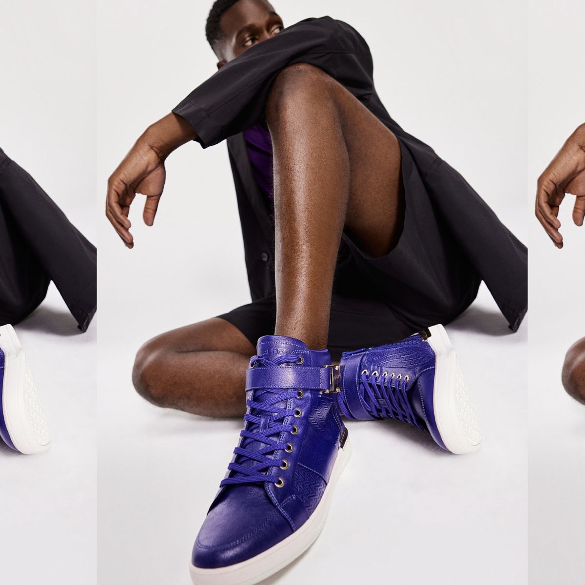 Brauerr Dark Purple Men High top