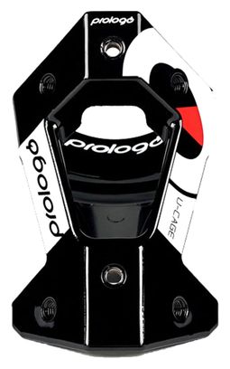 Support de selle Porte-Bidon Prologo U-Cage Triathlon Noir Blanc