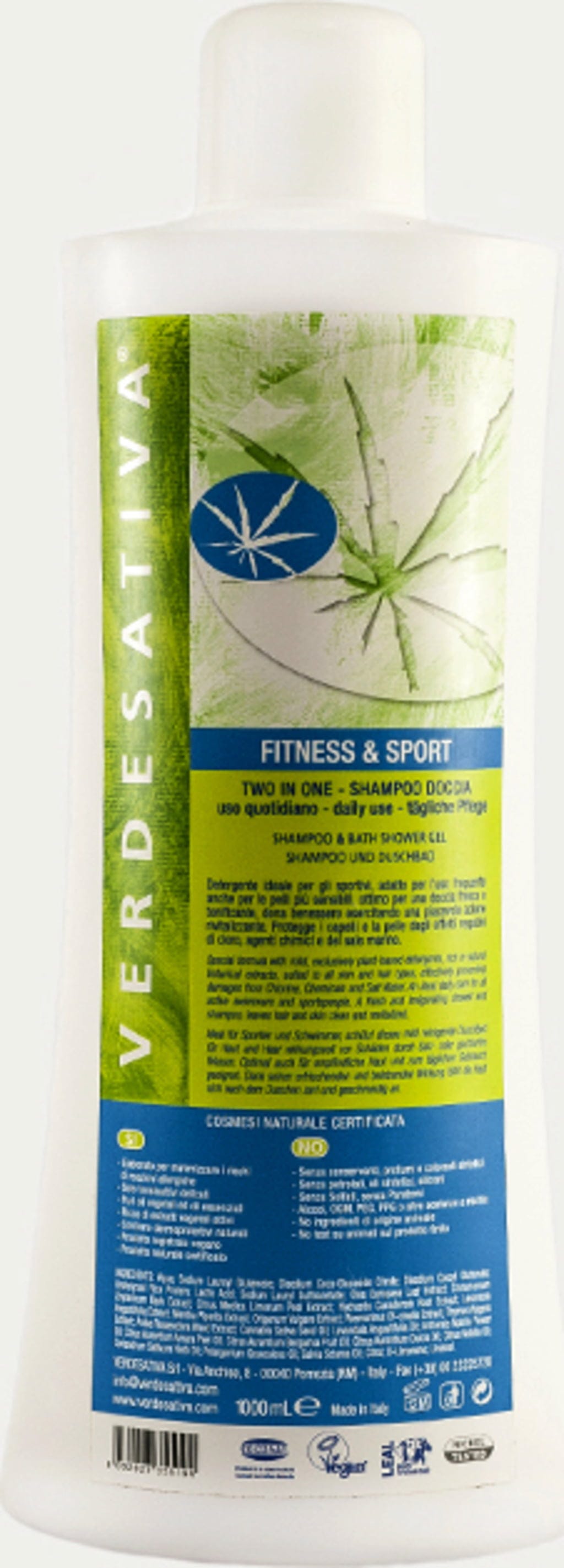 VERDESATIVA  2in1 Shampoo & Duschgel Fitness & Sport, 1 l