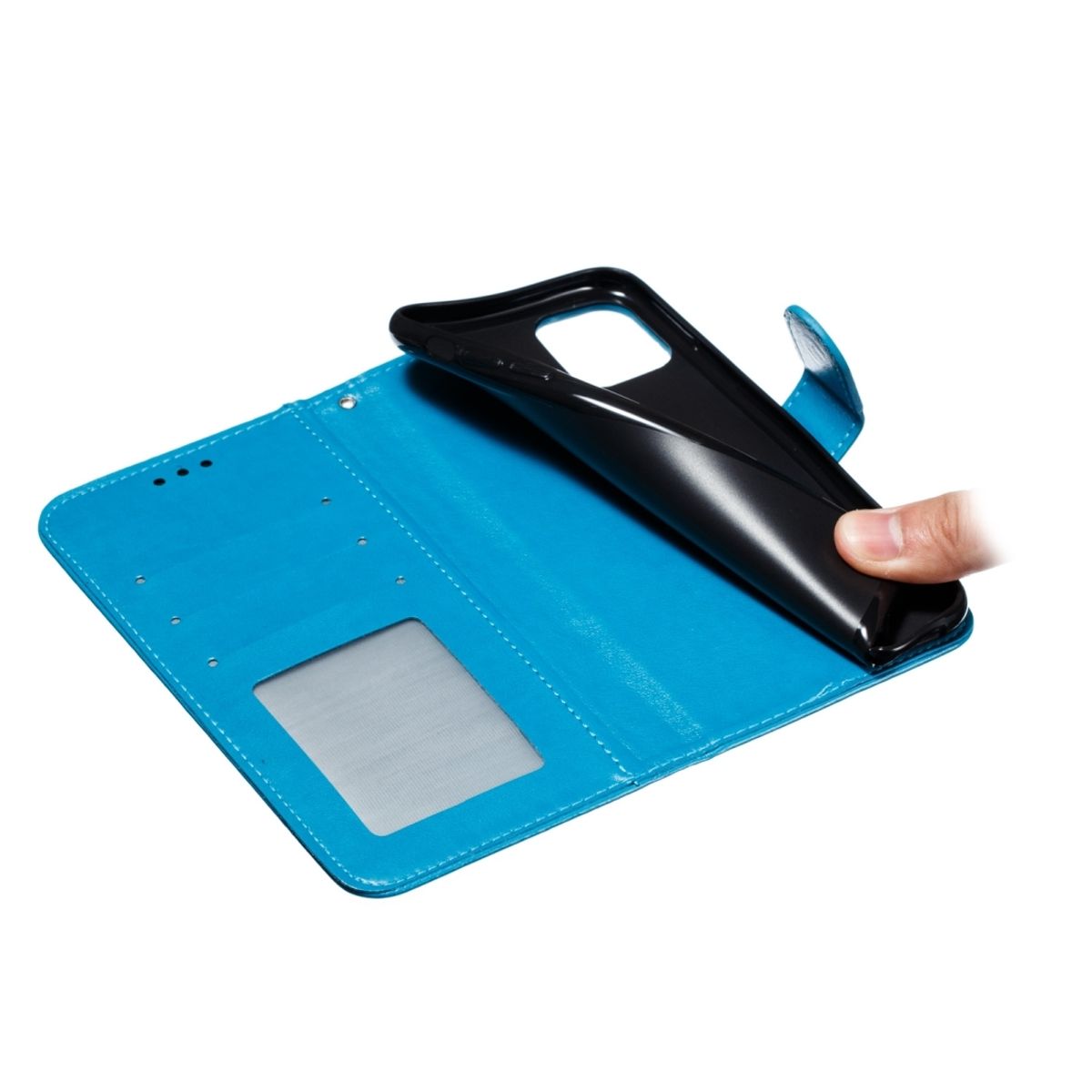 Schutz Handy Hülle für Apple iPhone 15 Plus Case Cover Klapp Tasche Wallet Etuis