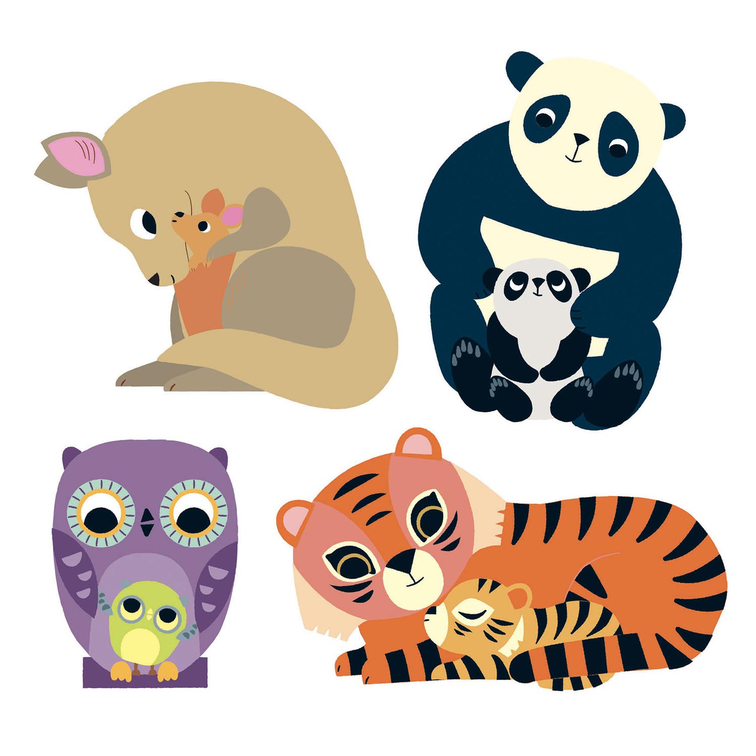 Djeco Grote Stickers Dieren