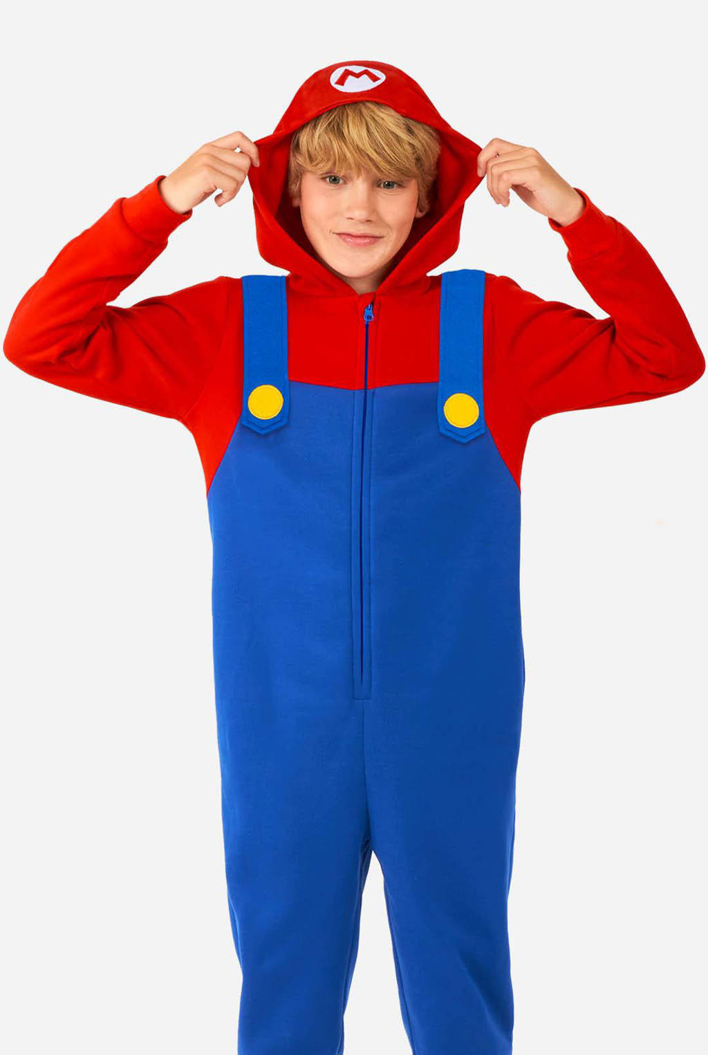 OppoSuits onesie Mario blauw/rood