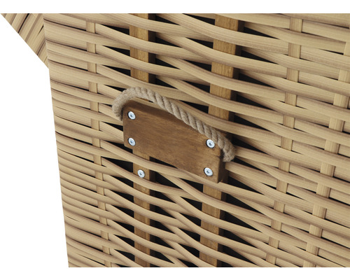 deVries Trend 10+ strandstoel, stof 741, hout, 120 x 80 x 160 cm, bruin