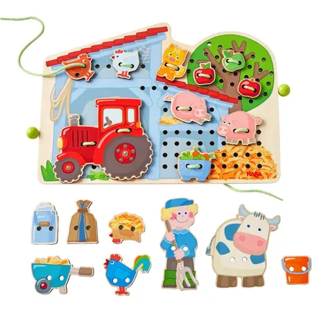 HABA 305289 Fädelspiel Bauernhof