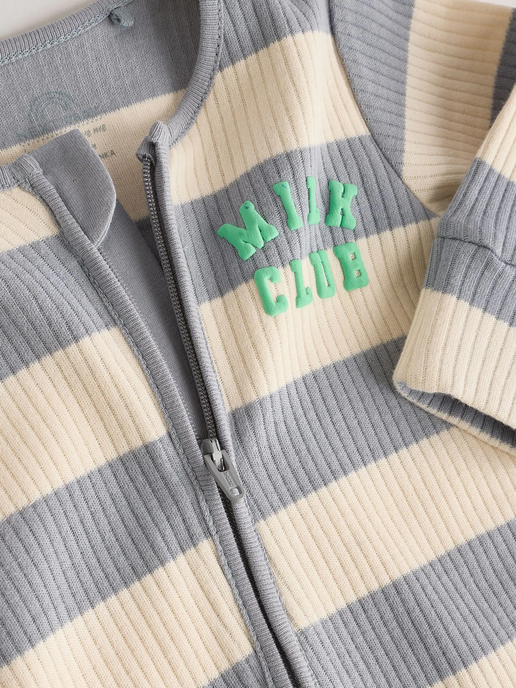 Milk Club naturel - Set van 3 baby pyjama's zonder voetjes met tweewegrits van katoen (0mnd-3jr)