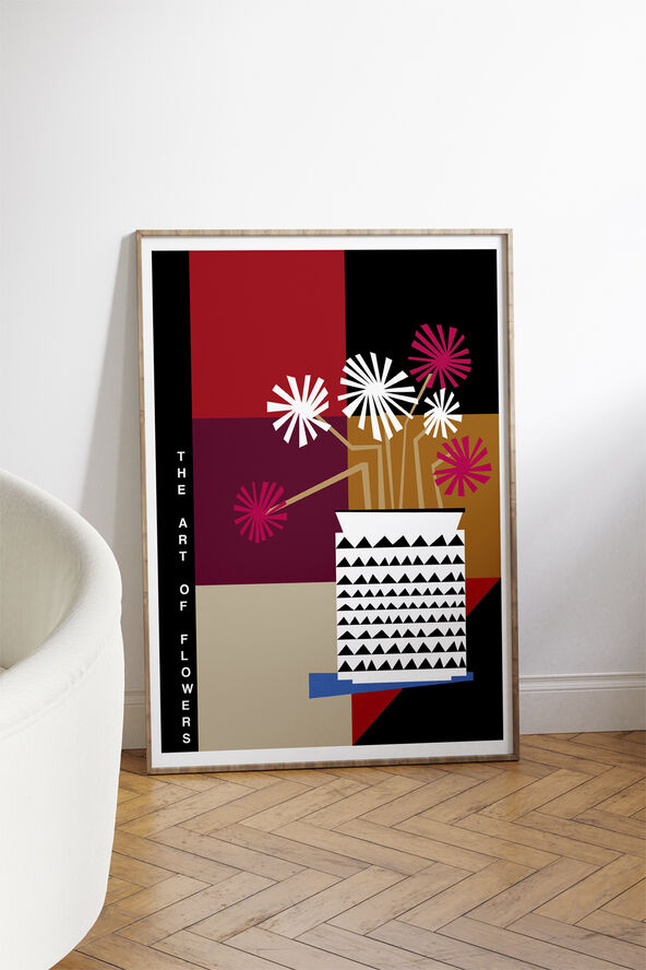 Poster & Frame Frances Collett - The Art Of Flowers Pink Flerfarvet