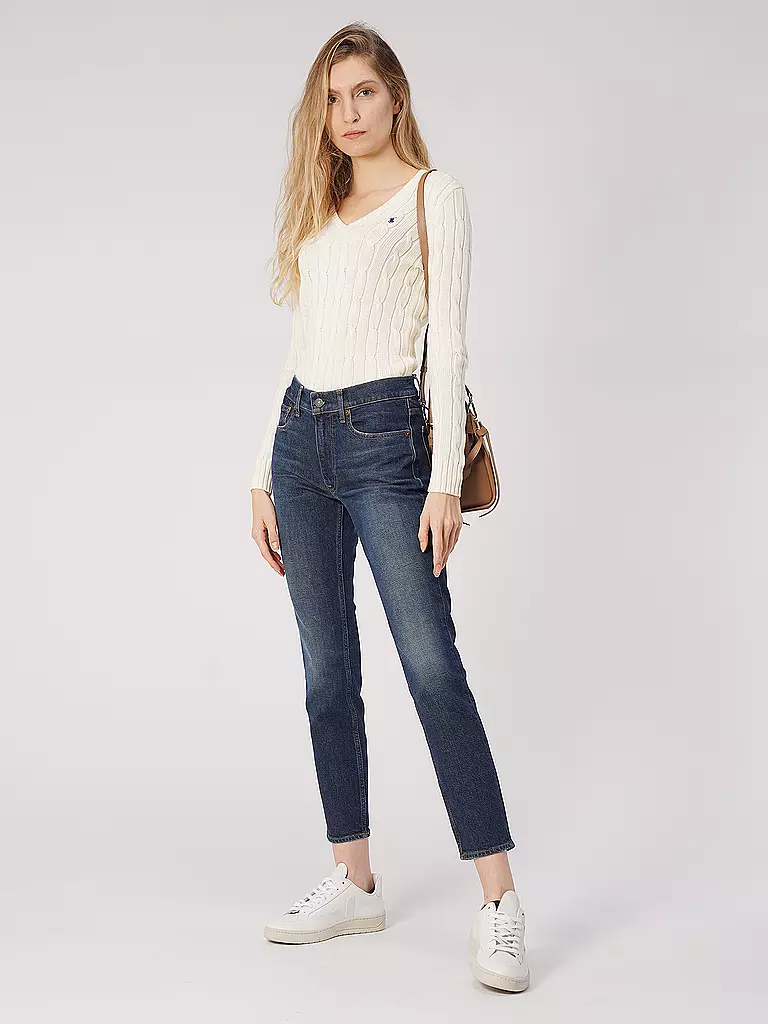 POLO RALPH LAUREN Pullover Slim Fit KIMBERLY creme