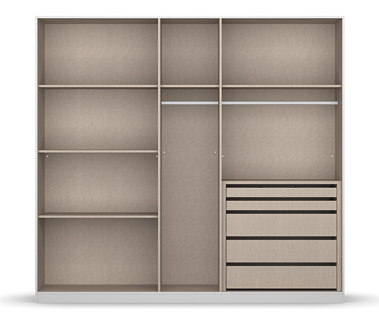 rauch Schrank »Monostar«,  5-türig, seidengrau