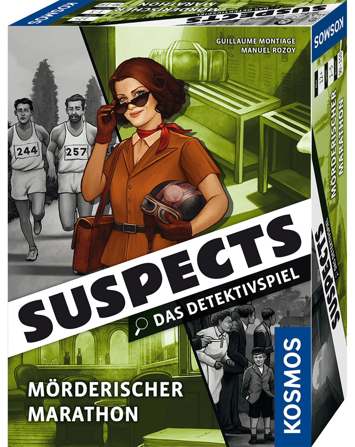 Detektivspiel SUSPECTS - MÖRDERISCHER MARATHON in bunt