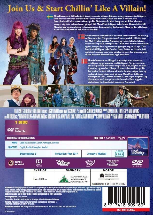Descendants 2 - Disney - DVD