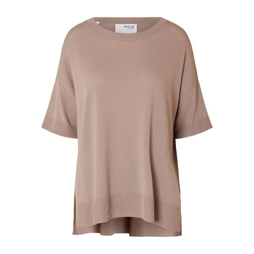 Selected Femme Wille Strikbluse, Greige, XS