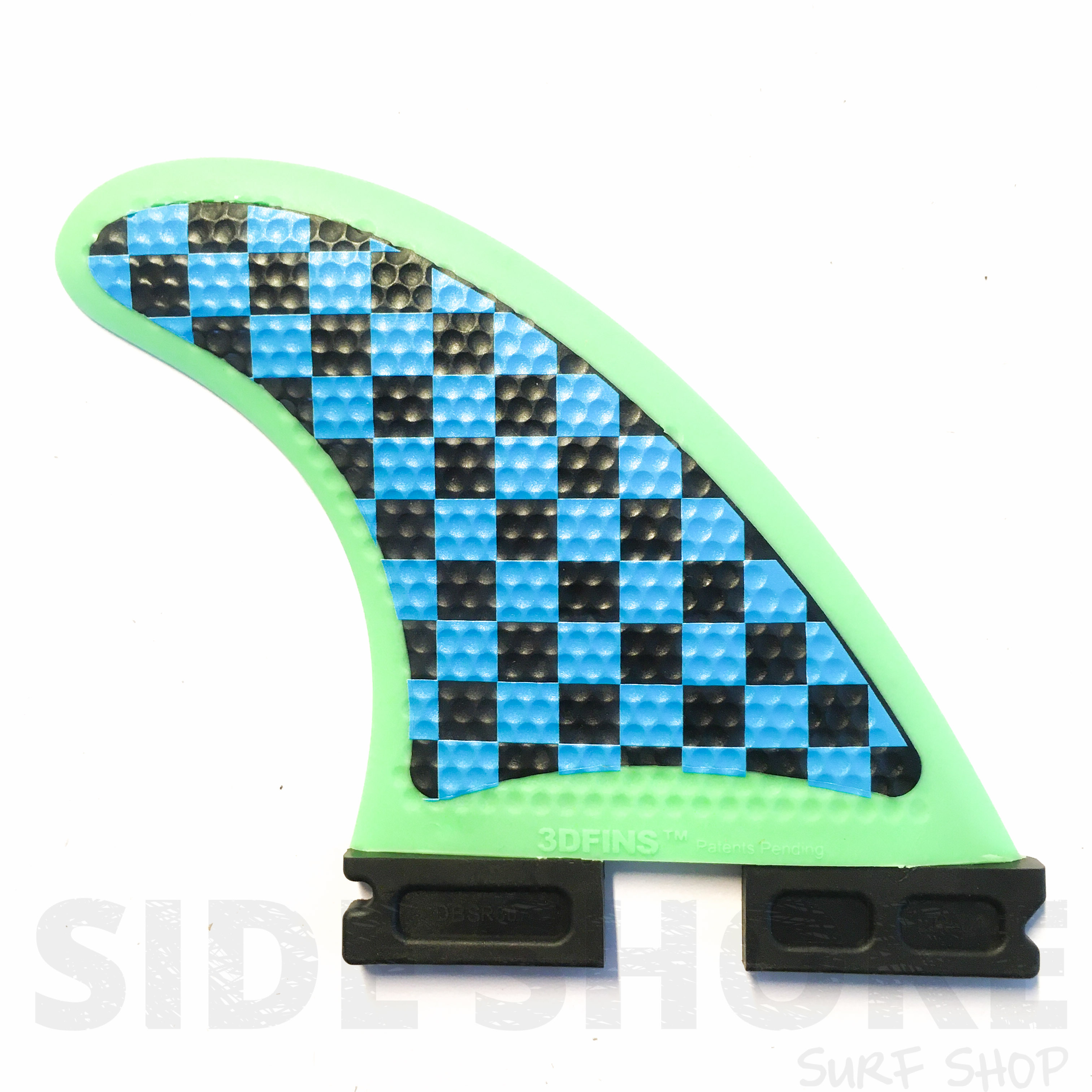 3DFINS Go Soft Blue Cheker - Thruster FCS II - Medium