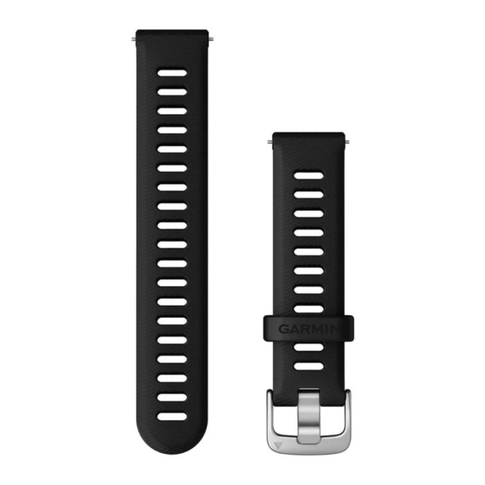 Garmin Unisex Tilbehør til ure/armbånd Quick Release 18 mm Strap (Silicone) Sort